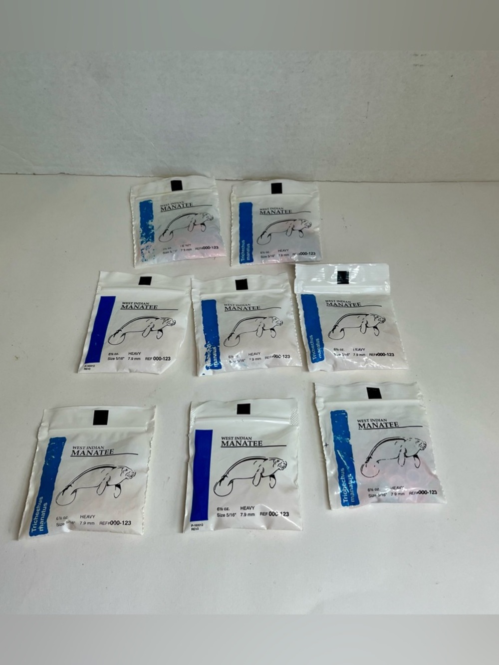 (8) Sealed Packets - American Orthodontics/West Indian Manatee Braces Elastics